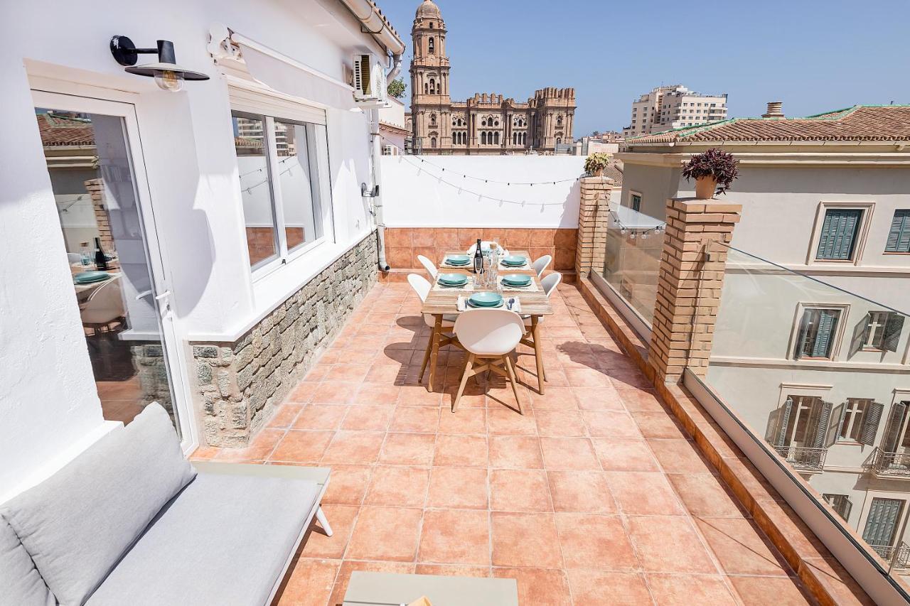 Homey Apt- Atico Con Vistas A La Catedral Málaga Kültér fotó